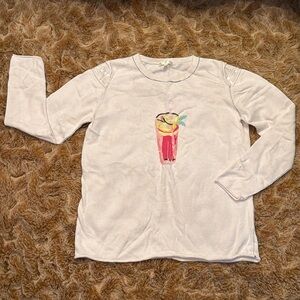 SOLD!!!!Lisa Todd  Lemonade 100% Cotton Beautiful Sweater Size M Pink